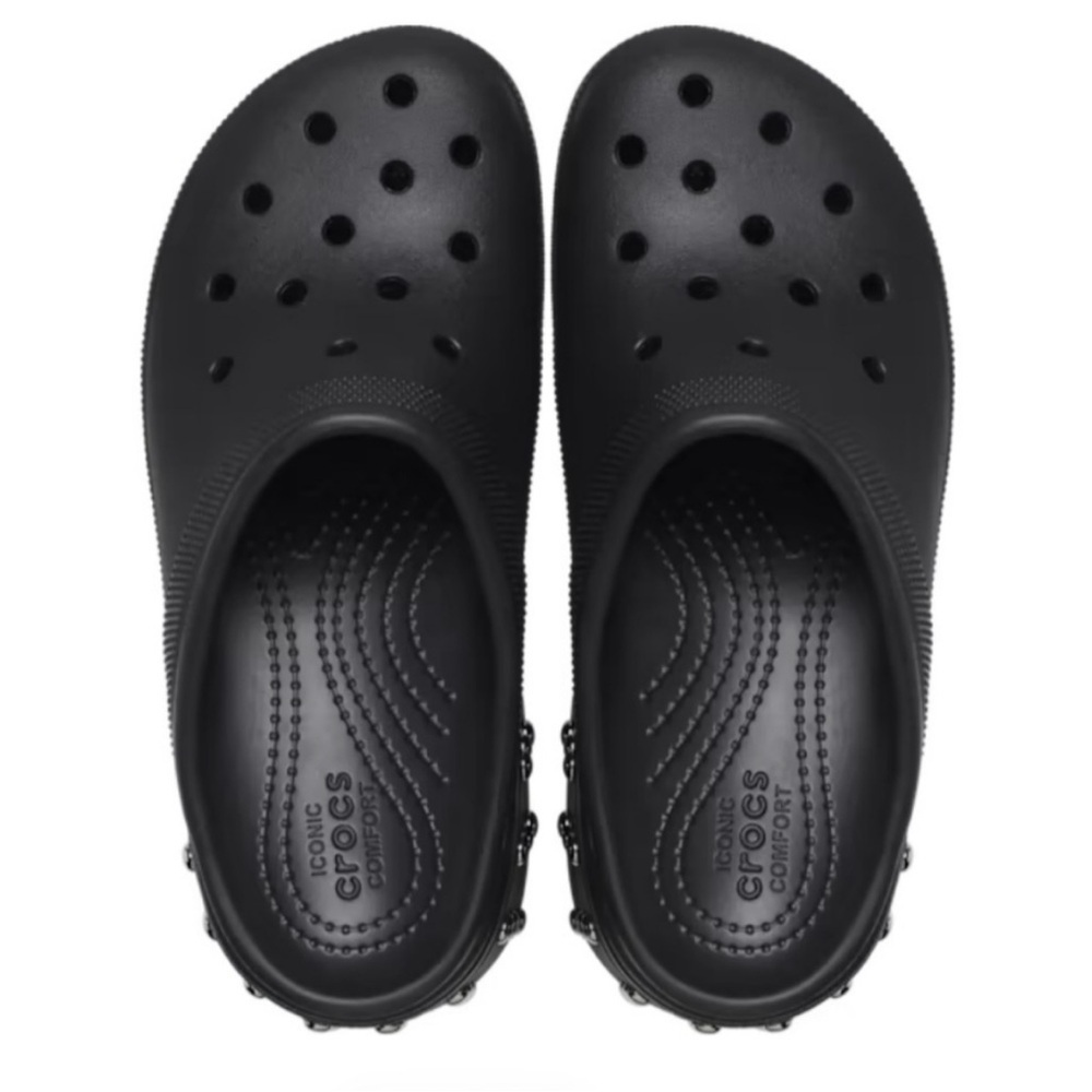 NWT Crocs Siren Studded Clog Heel Black Women's Size 13 Men’s Sz 11 - Picture 2 of 15